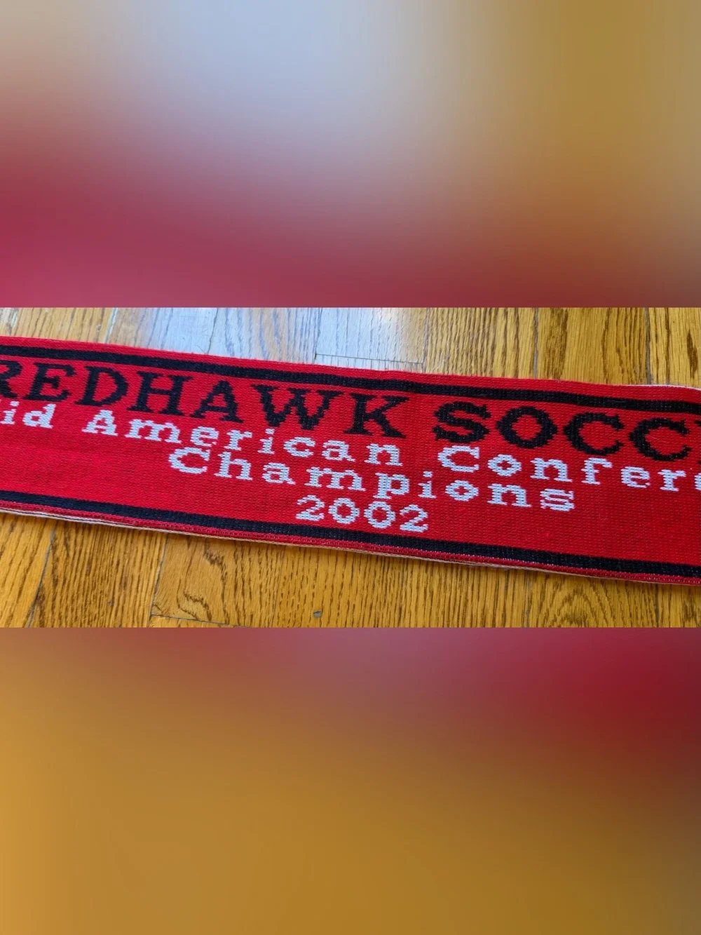Vintage Miami University RedHawks Soccer 2002 MAC Champs Scarf Unisex